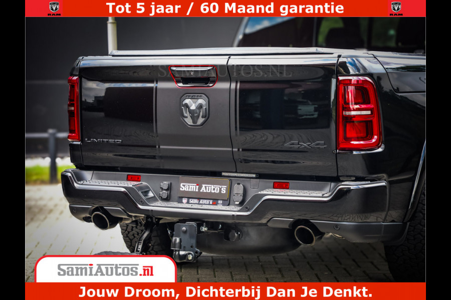 Dodge Ram 1500 Limited Night High Output 540HP 706Nm | Massage + Full Option | De Meest Luxe en Volle Pick-Up in zijn Klasse | Comfortabele Dubbele Cabine met Royale 5 Zitplaatsen | BPM vrij | Nu Leverbaar uit Voorraad | Voorraad Nr 2328 - 5157