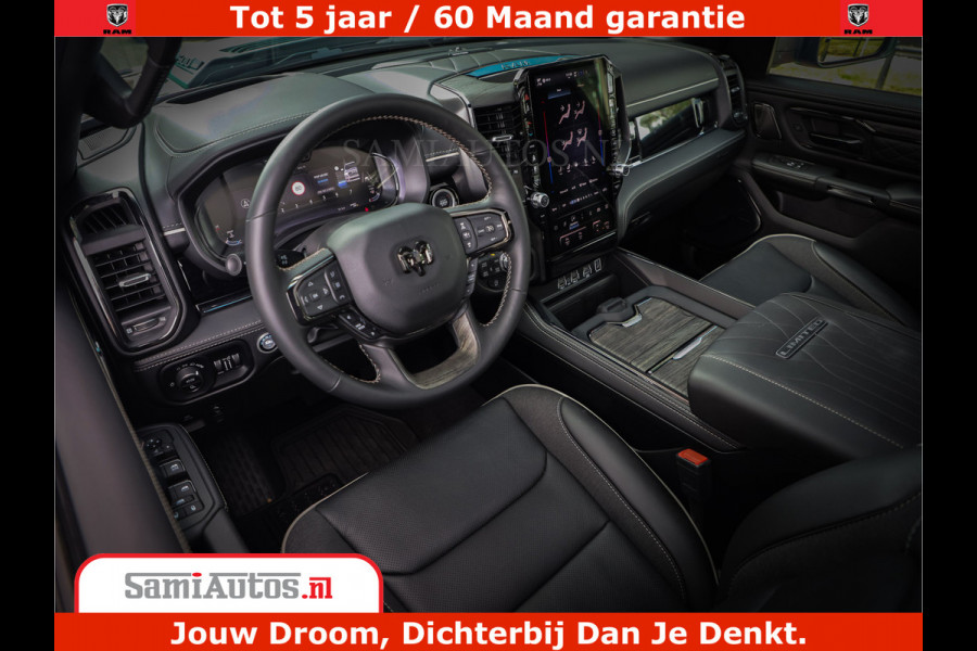 Dodge Ram 1500 Limited Night High Output 540HP 706Nm | Massage + Full Option | De Meest Luxe en Volle Pick-Up in zijn Klasse | Comfortabele Dubbele Cabine met Royale 5 Zitplaatsen | BPM vrij | Nu Leverbaar uit Voorraad | Voorraad Nr 2328 - 5157