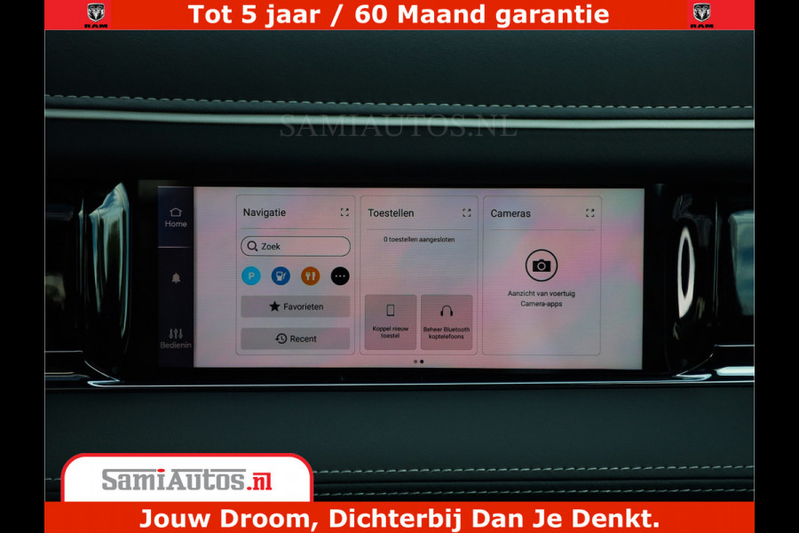 Dodge Ram 1500 Limited Night High Output 540HP 706Nm | Massage + Full Option | De Meest Luxe en Volle Pick-Up in zijn Klasse | Comfortabele Dubbele Cabine met Royale 5 Zitplaatsen | BPM vrij | Nu Leverbaar uit Voorraad | Voorraad Nr 2328 - 5157