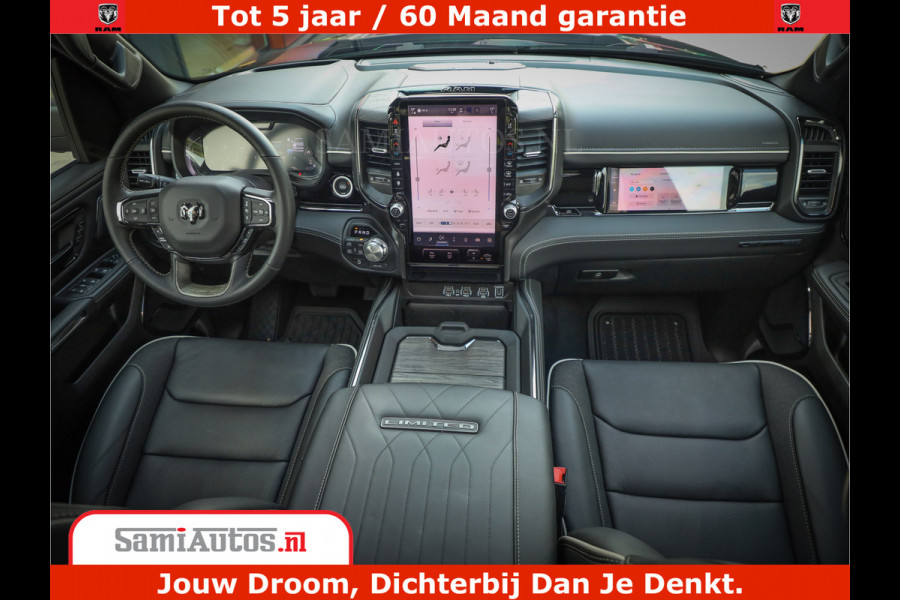 Dodge Ram 1500 Limited Night High Output 540HP 706Nm | Massage + Full Option | De Meest Luxe en Volle Pick-Up in zijn Klasse | Comfortabele Dubbele Cabine met Royale 5 Zitplaatsen | BPM vrij | Nu Leverbaar uit Voorraad | Voorraad Nr 2328 - 5157