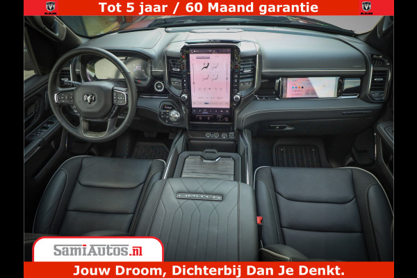 Dodge Ram 1500 Limited Night High Output 540HP 706Nm | Massage + Full Option | De Meest Luxe en Volle Pick-Up in zijn Klasse | Comfortabele Dubbele Cabine met Royale 5 Zitplaatsen | BPM vrij | Nu Leverbaar uit Voorraad | Voorraad Nr 2328 - 5157