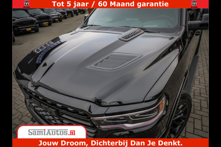 Dodge Ram 1500 Limited Demo Night High Output 540HP 706Nm | Massage + Full Option | De Meest Luxe en Volle Pick-Up in zijn Klasse | Comfortabele Dubbele Cabine met Royale 5 Zitplaatsen | BPM vrij | Nu Leverbaar uit Voorraad | Voorraad Nr 2263 - V76JVF