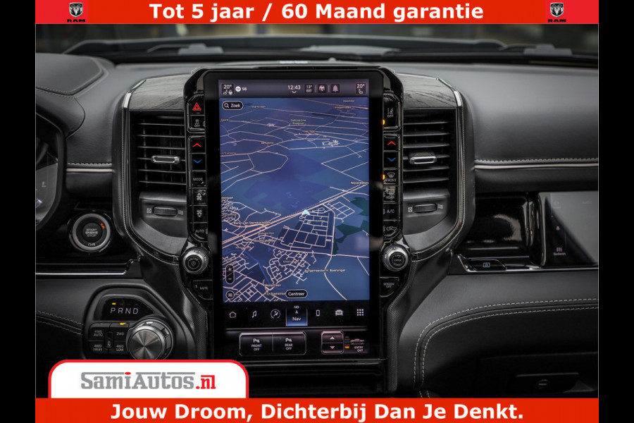 Dodge Ram 1500 Limited Demo Night High Output 540HP 706Nm | Massage + Full Option | De Meest Luxe en Volle Pick-Up in zijn Klasse | Comfortabele Dubbele Cabine met Royale 5 Zitplaatsen | BPM vrij | Nu Leverbaar uit Voorraad | Voorraad Nr 2263 - V76JVF
