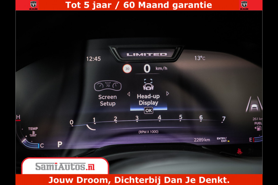 Dodge Ram 1500 Limited Demo Night High Output 540HP 706Nm | Massage + Full Option | De Meest Luxe en Volle Pick-Up in zijn Klasse | Comfortabele Dubbele Cabine met Royale 5 Zitplaatsen | BPM vrij | Nu Leverbaar uit Voorraad | Voorraad Nr 2263 - V76JVF