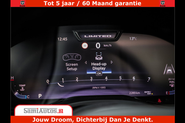 Dodge Ram 1500 Limited Demo Night High Output 540HP 706Nm | Massage + Full Option | De Meest Luxe en Volle Pick-Up in zijn Klasse | Comfortabele Dubbele Cabine met Royale 5 Zitplaatsen | BPM vrij | Nu Leverbaar uit Voorraad | Voorraad Nr 2263 - V76JVF