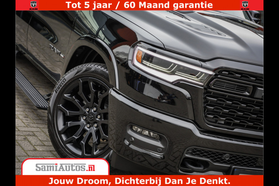 Dodge Ram 1500 Limited Demo Night High Output 540HP 706Nm | Massage + Full Option | De Meest Luxe en Volle Pick-Up in zijn Klasse | Comfortabele Dubbele Cabine met Royale 5 Zitplaatsen | BPM vrij | Nu Leverbaar uit Voorraad | Voorraad Nr 2263 - V76JVF