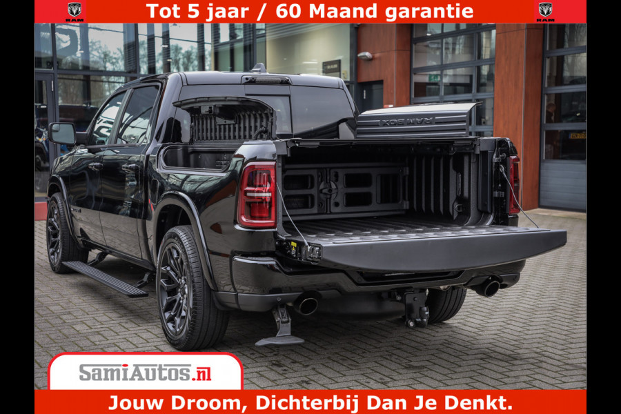 Dodge Ram 1500 Limited Demo Night High Output 540HP 706Nm | Massage + Full Option | De Meest Luxe en Volle Pick-Up in zijn Klasse | Comfortabele Dubbele Cabine met Royale 5 Zitplaatsen | BPM vrij | Nu Leverbaar uit Voorraad | Voorraad Nr 2263 - V76JVF