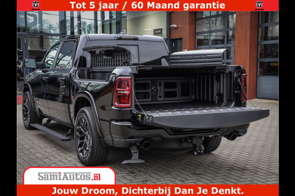Dodge Ram 1500 Limited Demo Night High Output 540HP 706Nm | Massage + Full Option | De Meest Luxe en Volle Pick-Up in zijn Klasse | Comfortabele Dubbele Cabine met Royale 5 Zitplaatsen | BPM vrij | Nu Leverbaar uit Voorraad | Voorraad Nr 2263 - V76JVF