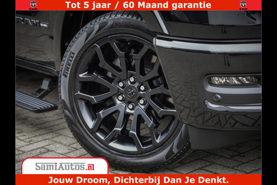Dodge Ram 1500 Limited Demo Night High Output 540HP 706Nm | Massage + Full Option | De Meest Luxe en Volle Pick-Up in zijn Klasse | Comfortabele Dubbele Cabine met Royale 5 Zitplaatsen | BPM vrij | Nu Leverbaar uit Voorraad | Voorraad Nr 2263 - V76JVF