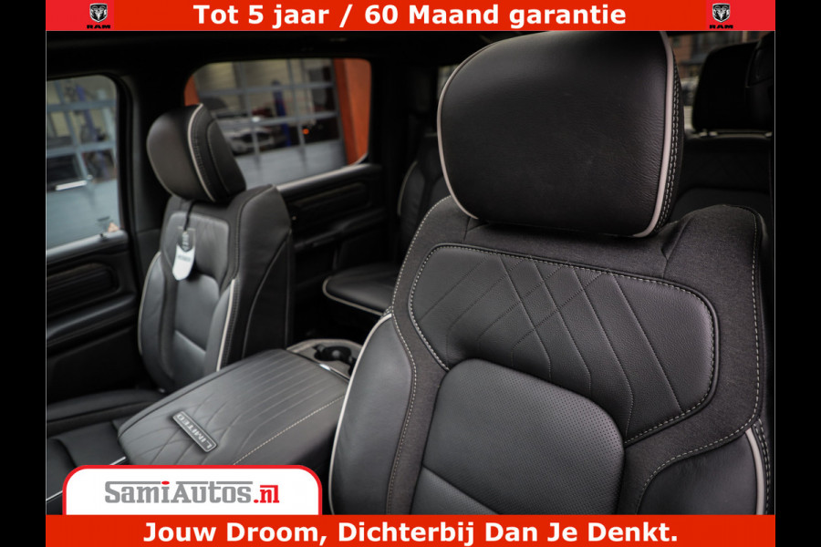 Dodge Ram 1500 Limited Demo Night High Output 540HP 706Nm | Massage + Full Option | De Meest Luxe en Volle Pick-Up in zijn Klasse | Comfortabele Dubbele Cabine met Royale 5 Zitplaatsen | BPM vrij | Nu Leverbaar uit Voorraad | Voorraad Nr 2263 - V76JVF