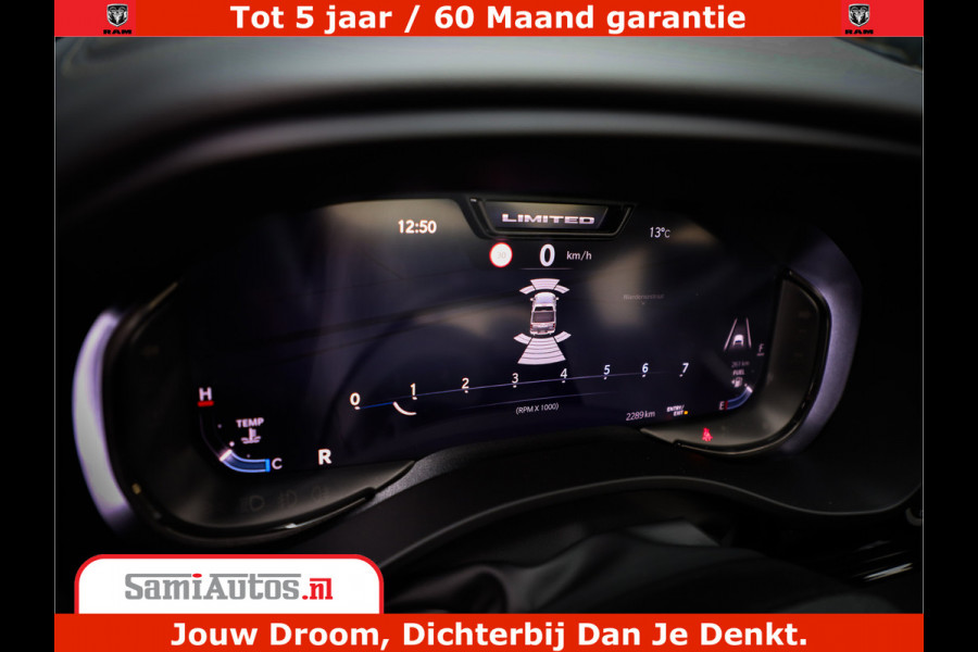 Dodge Ram 1500 Limited Demo Night High Output 540HP 706Nm | Massage + Full Option | De Meest Luxe en Volle Pick-Up in zijn Klasse | Comfortabele Dubbele Cabine met Royale 5 Zitplaatsen | BPM vrij | Nu Leverbaar uit Voorraad | Voorraad Nr 2263 - V76JVF