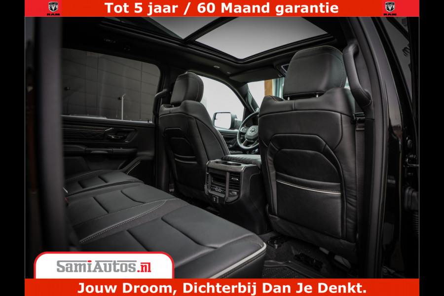 Dodge Ram 1500 Limited Demo Night High Output 540HP 706Nm | Massage + Full Option | De Meest Luxe en Volle Pick-Up in zijn Klasse | Comfortabele Dubbele Cabine met Royale 5 Zitplaatsen | BPM vrij | Nu Leverbaar uit Voorraad | Voorraad Nr 2263 - V76JVF