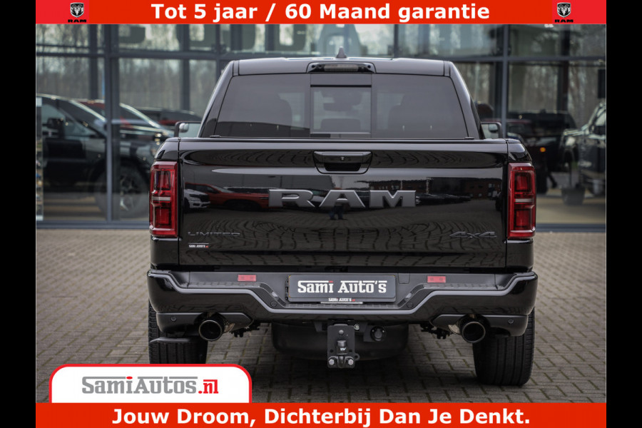 Dodge Ram 1500 Limited Demo Night High Output 540HP 706Nm | Massage + Full Option | De Meest Luxe en Volle Pick-Up in zijn Klasse | Comfortabele Dubbele Cabine met Royale 5 Zitplaatsen | BPM vrij | Nu Leverbaar uit Voorraad | Voorraad Nr 2263 - V76JVF