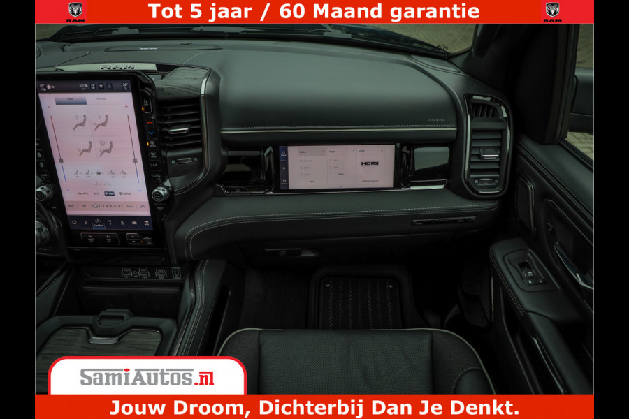 Dodge Ram 1500 Limited Demo Night High Output 540HP 706Nm | Massage + Full Option | De Meest Luxe en Volle Pick-Up in zijn Klasse | Comfortabele Dubbele Cabine met Royale 5 Zitplaatsen | BPM vrij | Nu Leverbaar uit Voorraad | Voorraad Nr 2263 - V76JVF