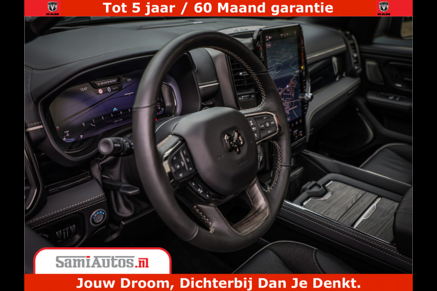 Dodge Ram 1500 Limited Demo Night High Output 540HP 706Nm | Massage + Full Option | De Meest Luxe en Volle Pick-Up in zijn Klasse | Comfortabele Dubbele Cabine met Royale 5 Zitplaatsen | BPM vrij | Nu Leverbaar uit Voorraad | Voorraad Nr 2263 - V76JVF