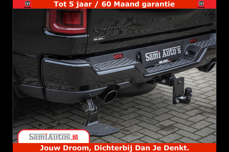 Dodge Ram 1500 Limited Demo Night High Output 540HP 706Nm | Massage + Full Option | De Meest Luxe en Volle Pick-Up in zijn Klasse | Comfortabele Dubbele Cabine met Royale 5 Zitplaatsen | BPM vrij | Nu Leverbaar uit Voorraad | Voorraad Nr 2263 - V76JVF