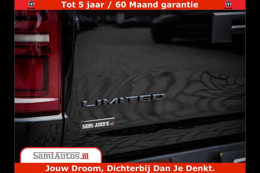Dodge Ram 1500 Limited Demo Night High Output 540HP 706Nm | Massage + Full Option | De Meest Luxe en Volle Pick-Up in zijn Klasse | Comfortabele Dubbele Cabine met Royale 5 Zitplaatsen | BPM vrij | Nu Leverbaar uit Voorraad | Voorraad Nr 2263 - V76JVF
