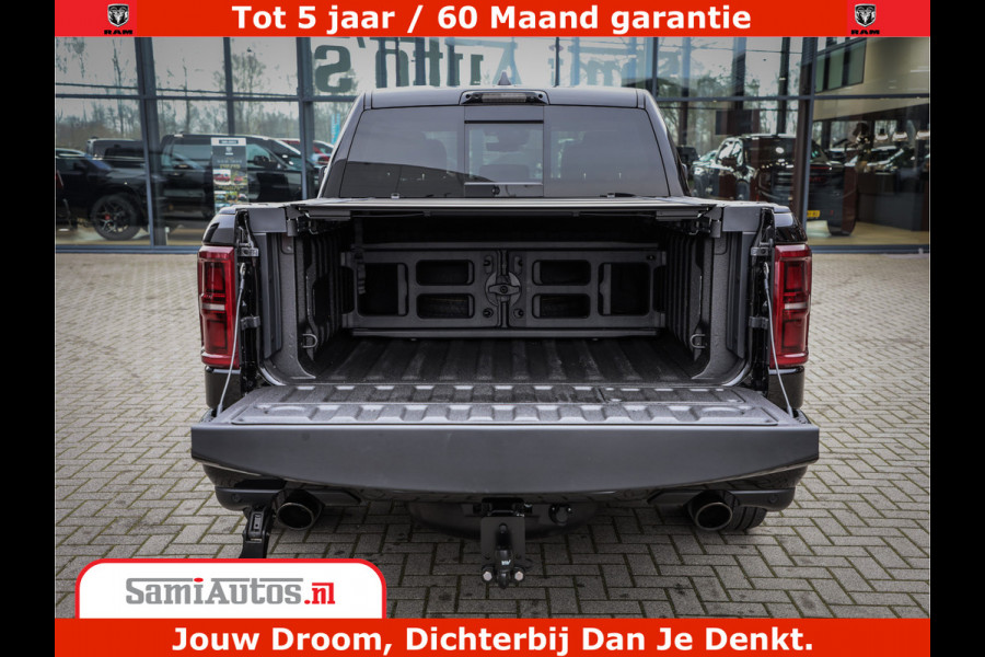 Dodge Ram 1500 Limited Demo Night High Output 540HP 706Nm | Massage + Full Option | De Meest Luxe en Volle Pick-Up in zijn Klasse | Comfortabele Dubbele Cabine met Royale 5 Zitplaatsen | BPM vrij | Nu Leverbaar uit Voorraad | Voorraad Nr 2263 - V76JVF