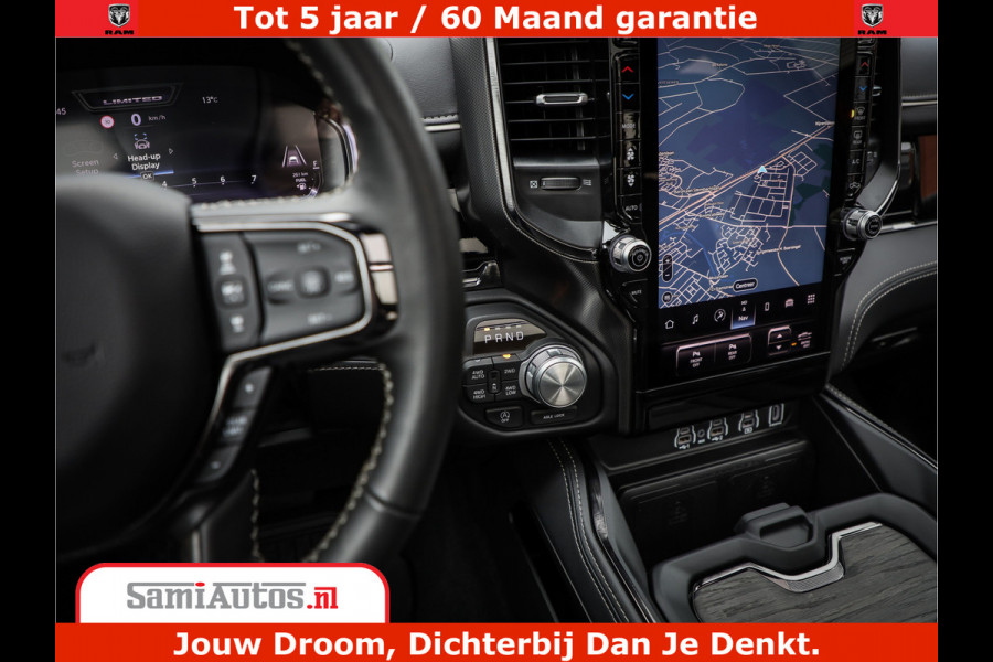 Dodge Ram 1500 Limited Demo Night High Output 540HP 706Nm | Massage + Full Option | De Meest Luxe en Volle Pick-Up in zijn Klasse | Comfortabele Dubbele Cabine met Royale 5 Zitplaatsen | BPM vrij | Nu Leverbaar uit Voorraad | Voorraad Nr 2263 - V76JVF