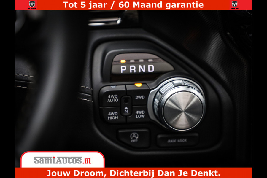 Dodge Ram 1500 Limited Demo Night High Output 540HP 706Nm | Massage + Full Option | De Meest Luxe en Volle Pick-Up in zijn Klasse | Comfortabele Dubbele Cabine met Royale 5 Zitplaatsen | BPM vrij | Nu Leverbaar uit Voorraad | Voorraad Nr 2263 - V76JVF