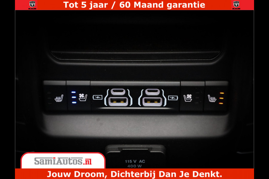 Dodge Ram 1500 Limited Demo Night High Output 540HP 706Nm | Massage + Full Option | De Meest Luxe en Volle Pick-Up in zijn Klasse | Comfortabele Dubbele Cabine met Royale 5 Zitplaatsen | BPM vrij | Nu Leverbaar uit Voorraad | Voorraad Nr 2263 - V76JVF