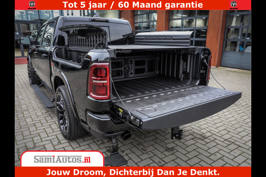 Dodge Ram 1500 Limited Demo Night High Output 540HP 706Nm | Massage + Full Option | De Meest Luxe en Volle Pick-Up in zijn Klasse | Comfortabele Dubbele Cabine met Royale 5 Zitplaatsen | BPM vrij | Nu Leverbaar uit Voorraad | Voorraad Nr 2263 - V76JVF