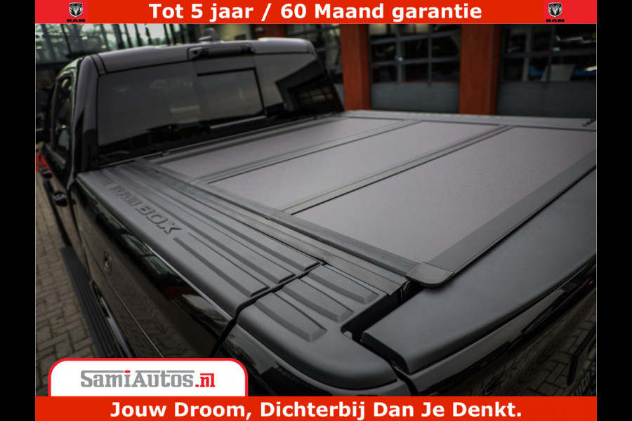 Dodge Ram 1500 Limited Demo Night High Output 540HP 706Nm | Massage + Full Option | De Meest Luxe en Volle Pick-Up in zijn Klasse | Comfortabele Dubbele Cabine met Royale 5 Zitplaatsen | BPM vrij | Nu Leverbaar uit Voorraad | Voorraad Nr 2263 - V76JVF