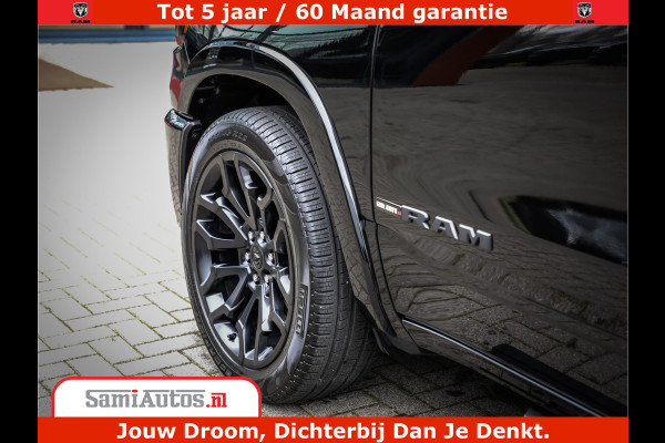 Dodge Ram 1500 Limited Demo Night High Output 540HP 706Nm | Massage + Full Option | De Meest Luxe en Volle Pick-Up in zijn Klasse | Comfortabele Dubbele Cabine met Royale 5 Zitplaatsen | BPM vrij | Nu Leverbaar uit Voorraad | Voorraad Nr 2263 - V76JVF