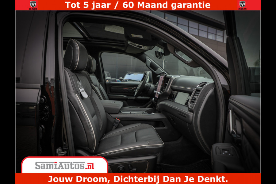Dodge Ram 1500 Limited Demo Night High Output 540HP 706Nm | Massage + Full Option | De Meest Luxe en Volle Pick-Up in zijn Klasse | Comfortabele Dubbele Cabine met Royale 5 Zitplaatsen | BPM vrij | Nu Leverbaar uit Voorraad | Voorraad Nr 2263 - V76JVF