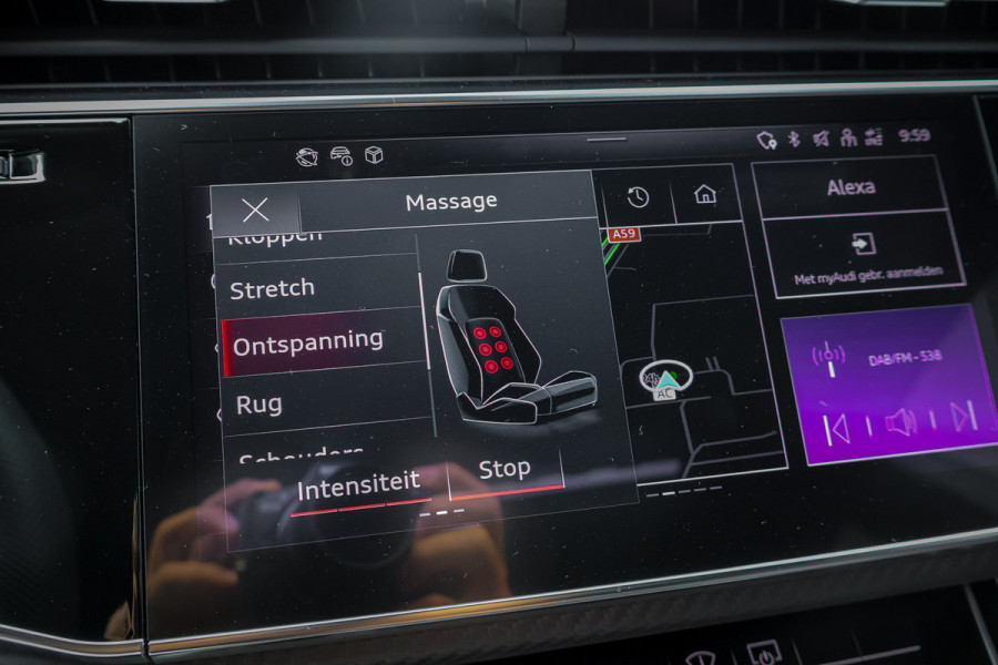 Audi Q8 60 TFSI E Quattro Pro Line S Competition 490 PK | NIMBUS GRAU | ONDERSTELPACK ADVANCED VIERWIELBESTURING | RS-ZETELS MET MASSAGE