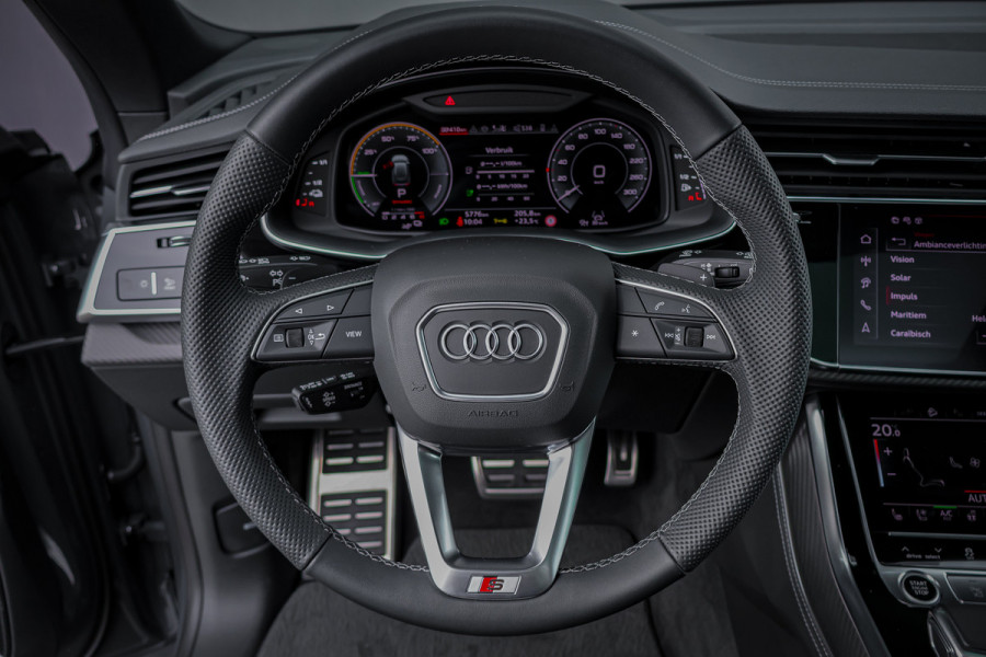 Audi Q8 60 TFSI E Quattro Pro Line S Competition 490 PK | NIMBUS GRAU | ONDERSTELPACK ADVANCED VIERWIELBESTURING | RS-ZETELS MET MASSAGE