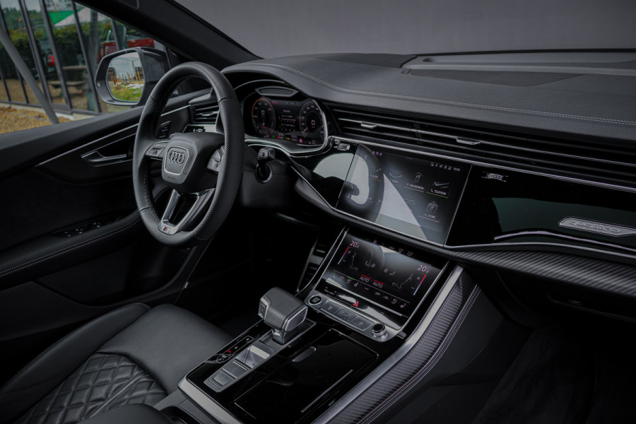 Audi Q8 60 TFSI E Quattro Pro Line S Competition 490 PK | NIMBUS GRAU | ONDERSTELPACK ADVANCED VIERWIELBESTURING | RS-ZETELS MET MASSAGE