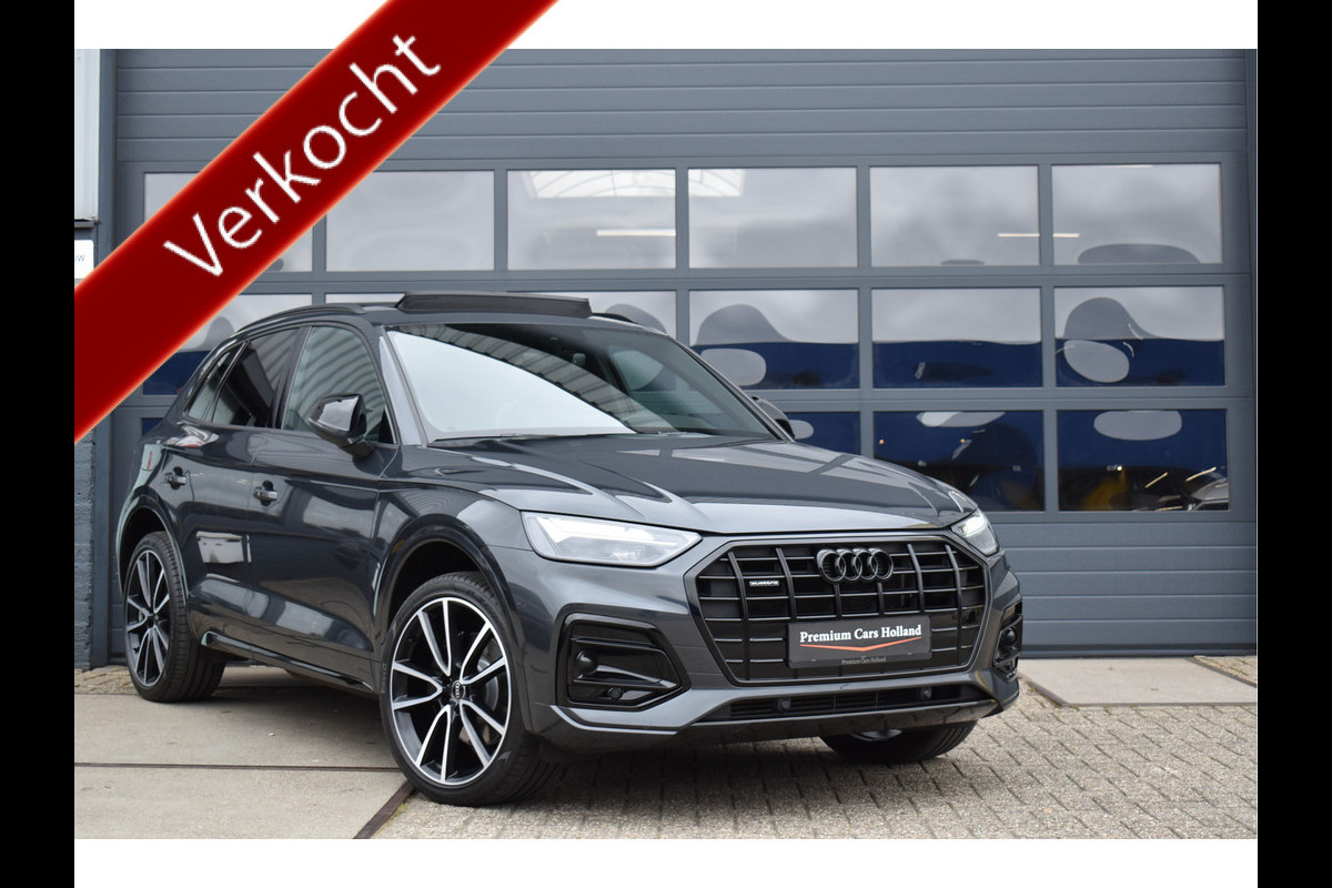 Audi Q5 50 TFSI e S-Line Black Ed Pano Navi Leder Apple Carplay Trekhaak 21 Inch Audi Q5 50 TFSI e S-Line Black Ed Pano Navi Leder Apple Carplay Trekhaak 21 Inch
