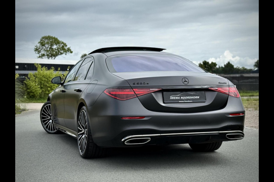 Mercedes-Benz S-Klasse 580 e 4MATIC Lang AMG Designo|Panoramadak|Chauffeurspakket|Night pakket|Alcantara hemel|Burmester®|Softclose door