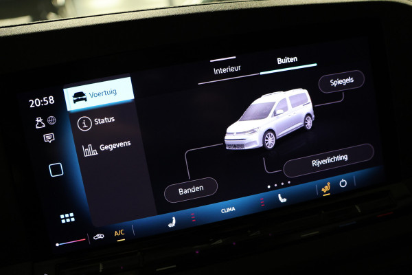 Volkswagen Caddy Cargo 2.0 TDI DSG R-Line | L+R Schuifdeur | ACC | Side Assist | Lane Assist | Virtual Cockpit | Camera | CarPlay | Stoelverwarming | LED Koplampen | Sidebars | Spoilerkit | DAB | Fabrieksgarantie | Facelift model | BPM Vrij