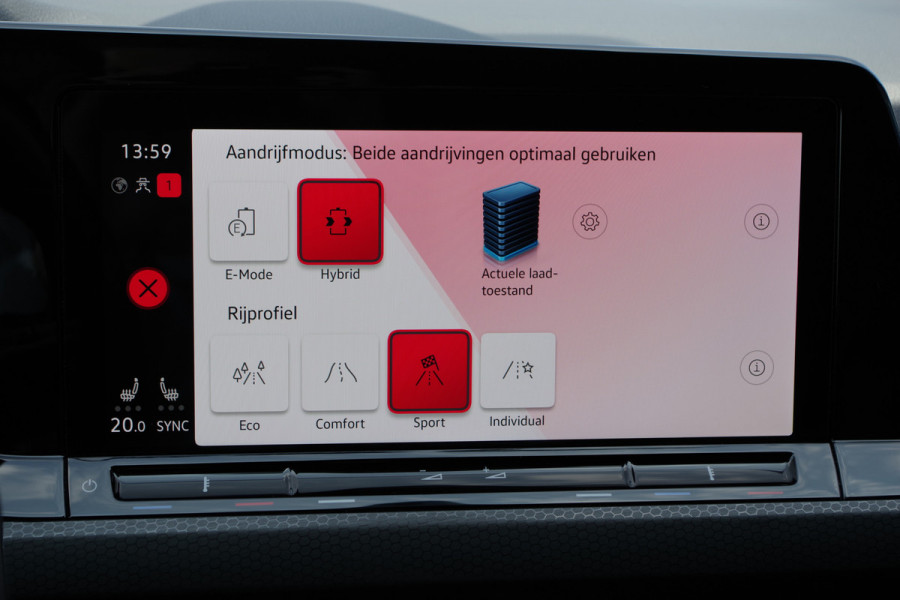 Volkswagen Golf 1.4 eHybrid GTE 245 PK PHEV, LED, DAB, Carplay, Stoelverwarming