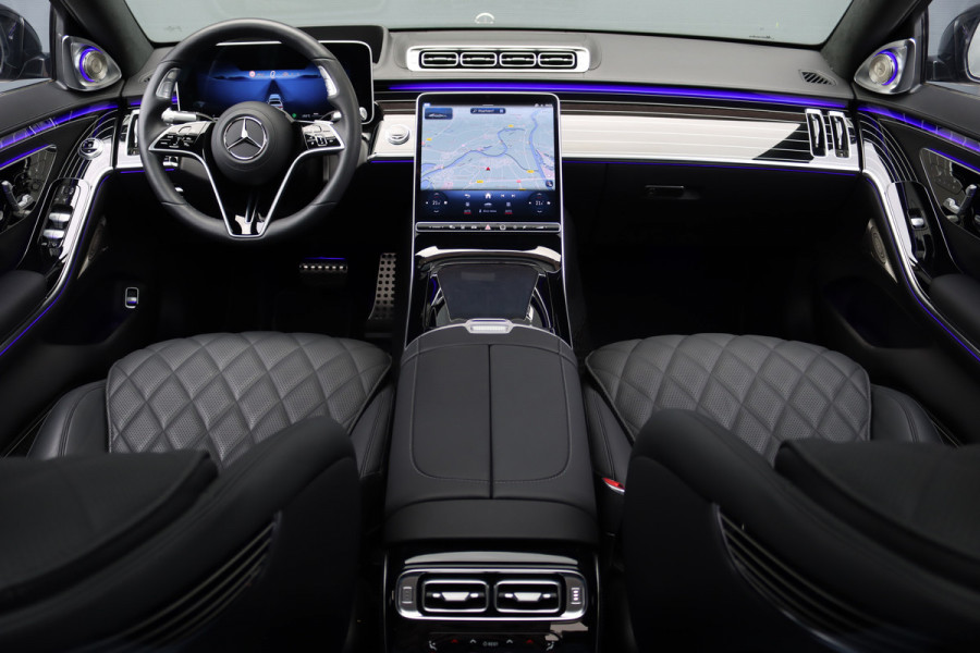 Mercedes-Benz S-Klasse 580 V8 4MATIC Lang AMG Line Aut9 | Airmatic | Chauffeurspakket | Achterasbesturing | Drive Pilot | Augmented HUD | Distronic+ | Burmester | Nappa Leder | 3D-Display | Vlakkenverwarming | Zonweringspakket |