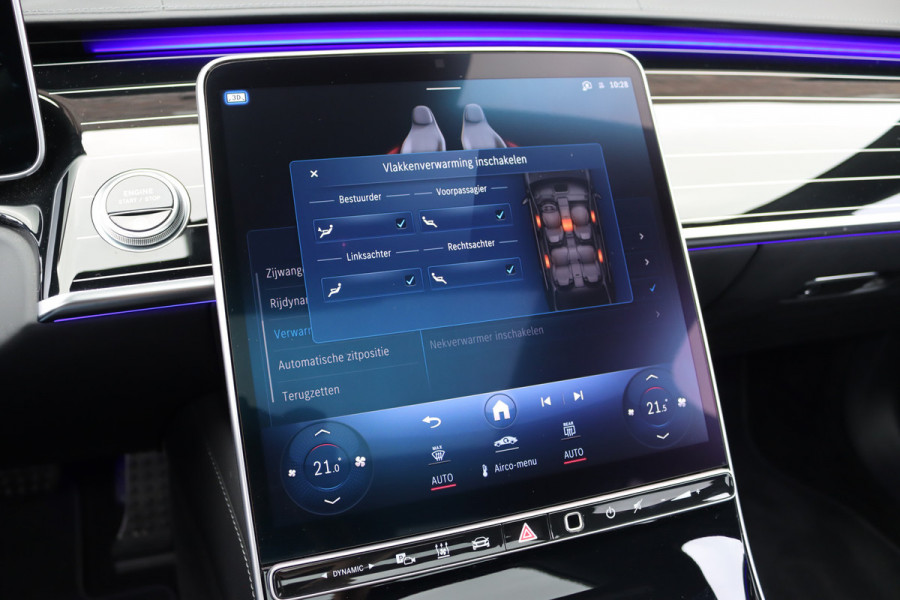 Mercedes-Benz S-Klasse 580 V8 4MATIC Lang AMG Line Aut9 | Airmatic | Chauffeurspakket | Achterasbesturing | Drive Pilot | Augmented HUD | Distronic+ | Burmester | Nappa Leder | 3D-Display | Vlakkenverwarming | Zonweringspakket |