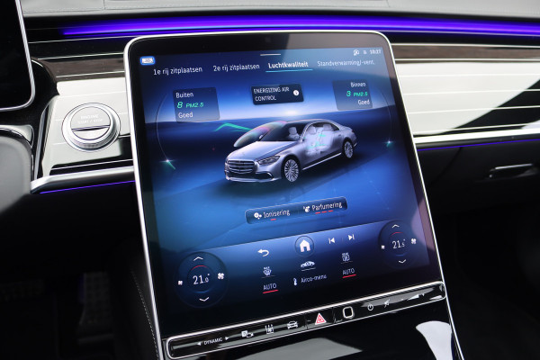 Mercedes-Benz S-Klasse 580 V8 4MATIC Lang AMG Line Aut9 | Airmatic | Chauffeurspakket | Achterasbesturing | Drive Pilot | Augmented HUD | Distronic+ | Burmester | Nappa Leder | 3D-Display | Vlakkenverwarming | Zonweringspakket |