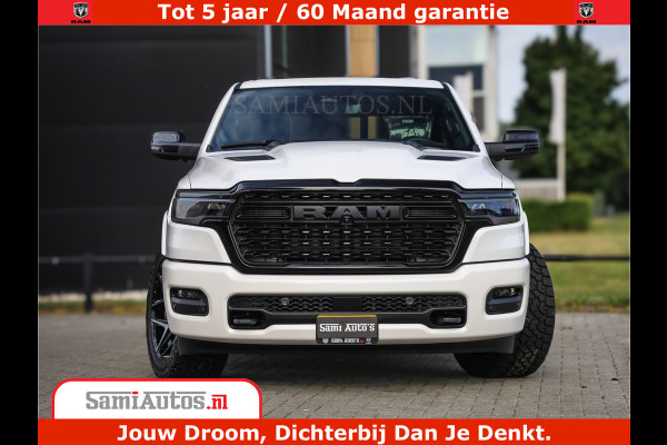 Dodge Ram 1500 1500 Limited Night High Output 540HP 706Nm | Massage + Full Option | De Meest Luxe en Volle Pick-Up in zijn Klasse | Comfortabele Dubbele Cabine met Royale 5 Zitplaatsen | BPM vrij | Nu Leverbaar uit Voorraad | Voorraad Nr 2298 - 7479