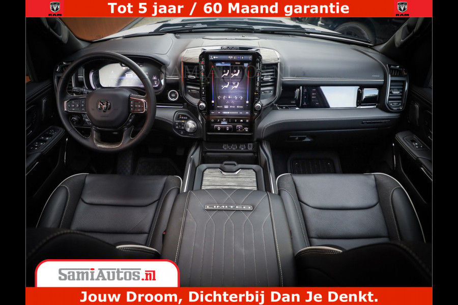 Dodge Ram 1500 1500 Limited Night High Output 540HP 706Nm | Massage + Full Option | De Meest Luxe en Volle Pick-Up in zijn Klasse | Comfortabele Dubbele Cabine met Royale 5 Zitplaatsen | BPM vrij | Nu Leverbaar uit Voorraad | Voorraad Nr 2298 - 7479