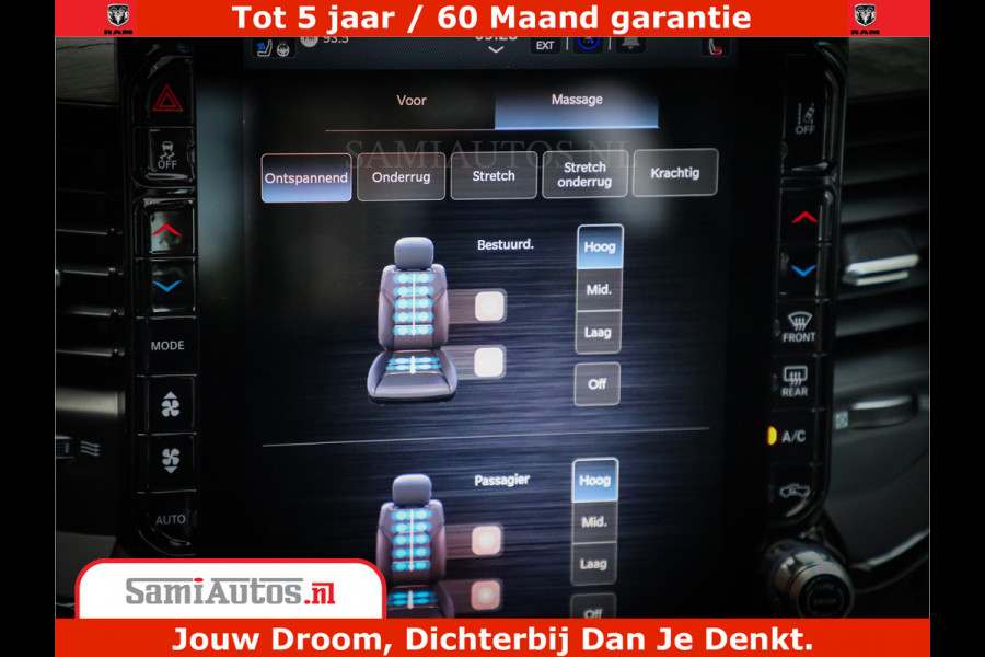 Dodge Ram 1500 1500 Limited Night High Output 540HP 706Nm | Massage + Full Option | De Meest Luxe en Volle Pick-Up in zijn Klasse | Comfortabele Dubbele Cabine met Royale 5 Zitplaatsen | BPM vrij | Nu Leverbaar uit Voorraad | Voorraad Nr 2298 - 7479