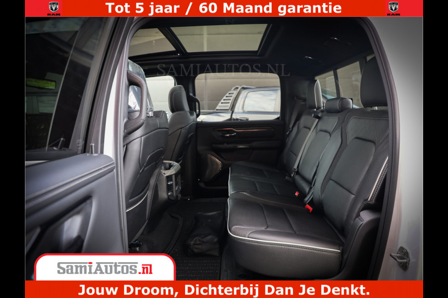 Dodge Ram 1500 1500 Limited Night High Output 540HP 706Nm | Massage + Full Option | De Meest Luxe en Volle Pick-Up in zijn Klasse | Comfortabele Dubbele Cabine met Royale 5 Zitplaatsen | BPM vrij | Nu Leverbaar uit Voorraad | Voorraad Nr 2298 - 7479
