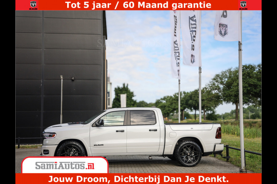 Dodge Ram 1500 1500 Limited Night High Output 540HP 706Nm | Massage + Full Option | De Meest Luxe en Volle Pick-Up in zijn Klasse | Comfortabele Dubbele Cabine met Royale 5 Zitplaatsen | BPM vrij | Nu Leverbaar uit Voorraad | Voorraad Nr 2298 - 7479