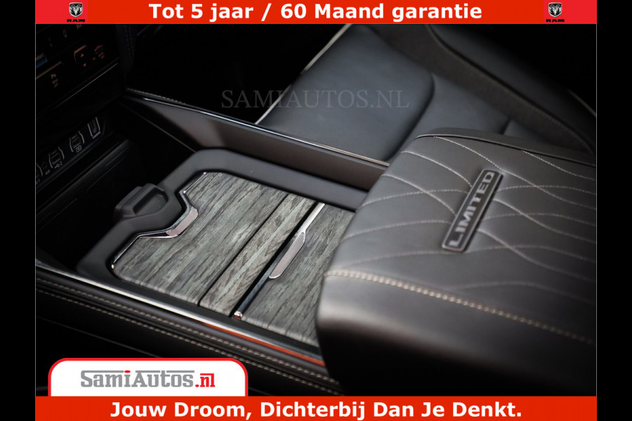 Dodge Ram 1500 1500 Limited Night High Output 540HP 706Nm | Massage + Full Option | De Meest Luxe en Volle Pick-Up in zijn Klasse | Comfortabele Dubbele Cabine met Royale 5 Zitplaatsen | BPM vrij | Nu Leverbaar uit Voorraad | Voorraad Nr 2298 - 7479