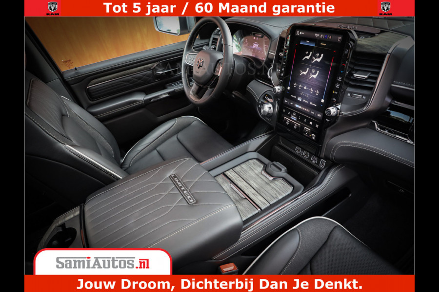 Dodge Ram 1500 1500 Limited Night High Output 540HP 706Nm | Massage + Full Option | De Meest Luxe en Volle Pick-Up in zijn Klasse | Comfortabele Dubbele Cabine met Royale 5 Zitplaatsen | BPM vrij | Nu Leverbaar uit Voorraad | Voorraad Nr 2298 - 7479