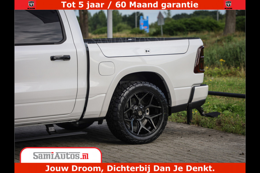 Dodge Ram 1500 1500 Limited Night High Output 540HP 706Nm | Massage + Full Option | De Meest Luxe en Volle Pick-Up in zijn Klasse | Comfortabele Dubbele Cabine met Royale 5 Zitplaatsen | BPM vrij | Nu Leverbaar uit Voorraad | Voorraad Nr 2298 - 7479