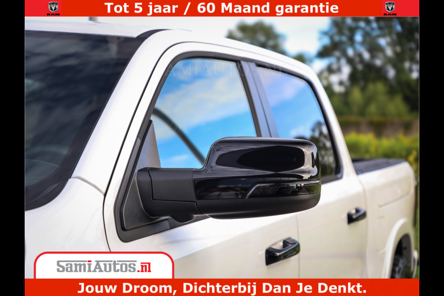 Dodge Ram 1500 1500 Limited Night High Output 540HP 706Nm | Massage + Full Option | De Meest Luxe en Volle Pick-Up in zijn Klasse | Comfortabele Dubbele Cabine met Royale 5 Zitplaatsen | BPM vrij | Nu Leverbaar uit Voorraad | Voorraad Nr 2298 - 7479