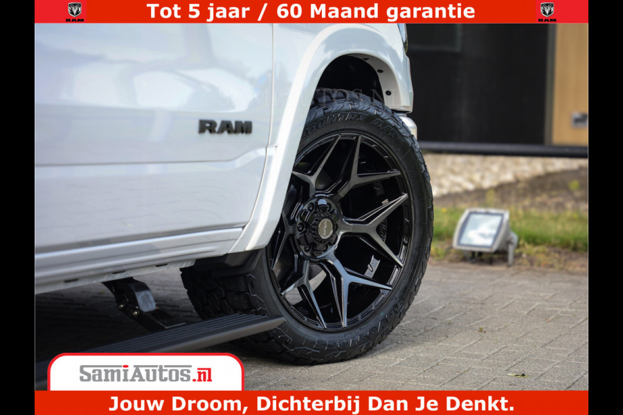Dodge Ram 1500 1500 Limited Night High Output 540HP 706Nm | Massage + Full Option | De Meest Luxe en Volle Pick-Up in zijn Klasse | Comfortabele Dubbele Cabine met Royale 5 Zitplaatsen | BPM vrij | Nu Leverbaar uit Voorraad | Voorraad Nr 2298 - 7479