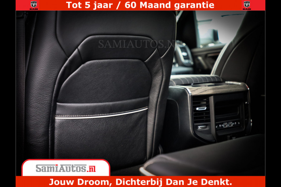 Dodge Ram 1500 1500 Limited Night High Output 540HP 706Nm | Massage + Full Option | De Meest Luxe en Volle Pick-Up in zijn Klasse | Comfortabele Dubbele Cabine met Royale 5 Zitplaatsen | BPM vrij | Nu Leverbaar uit Voorraad | Voorraad Nr 2298 - 7479